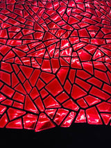 Broken Glass Sequin Velvet Fabric - Broken Glass Sequin, 58" Width (36 Inches)