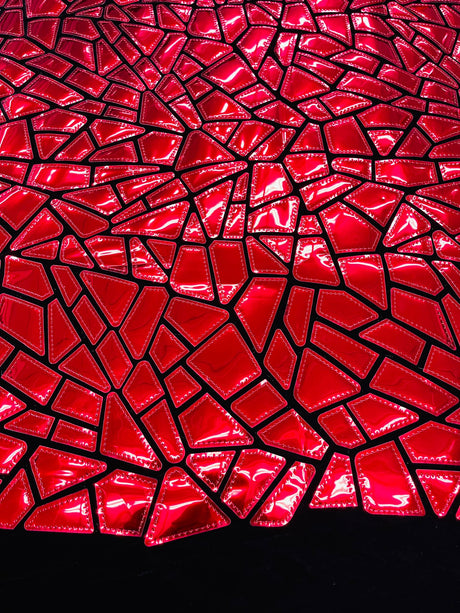 Broken Glass Sequin Velvet Fabric - Broken Glass Sequin, 58" Width (36 Inches)