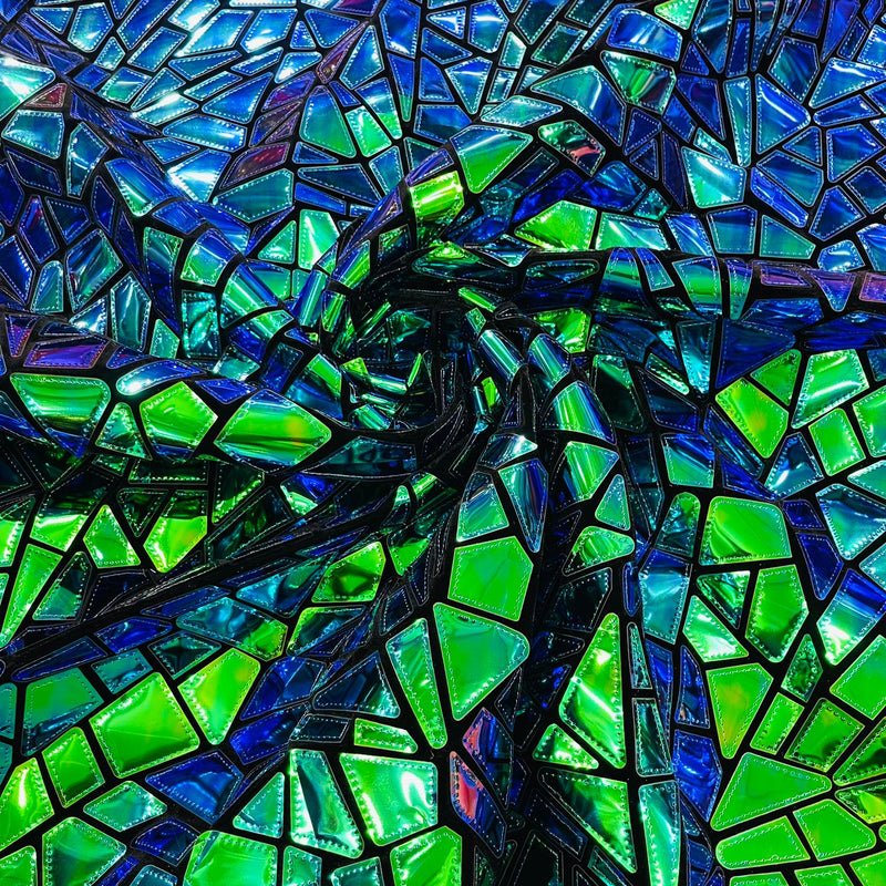 Broken Glass Sequin Velvet Fabric - Broken Glass Sequin, 58" Width (36 Inches)