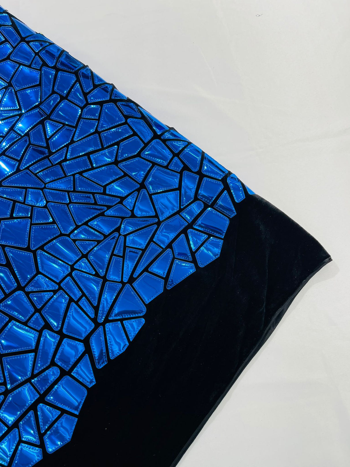 Broken Glass Sequin Velvet Fabric - Broken Glass Sequin, 58" Width (36 Inches)
