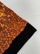 Broken Glass Sequin Velvet Fabric - Broken Glass Sequin, 58" Width (36 Inches)