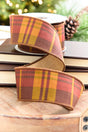 2.5" x 5 Yards Plaid Fall Ribbon
