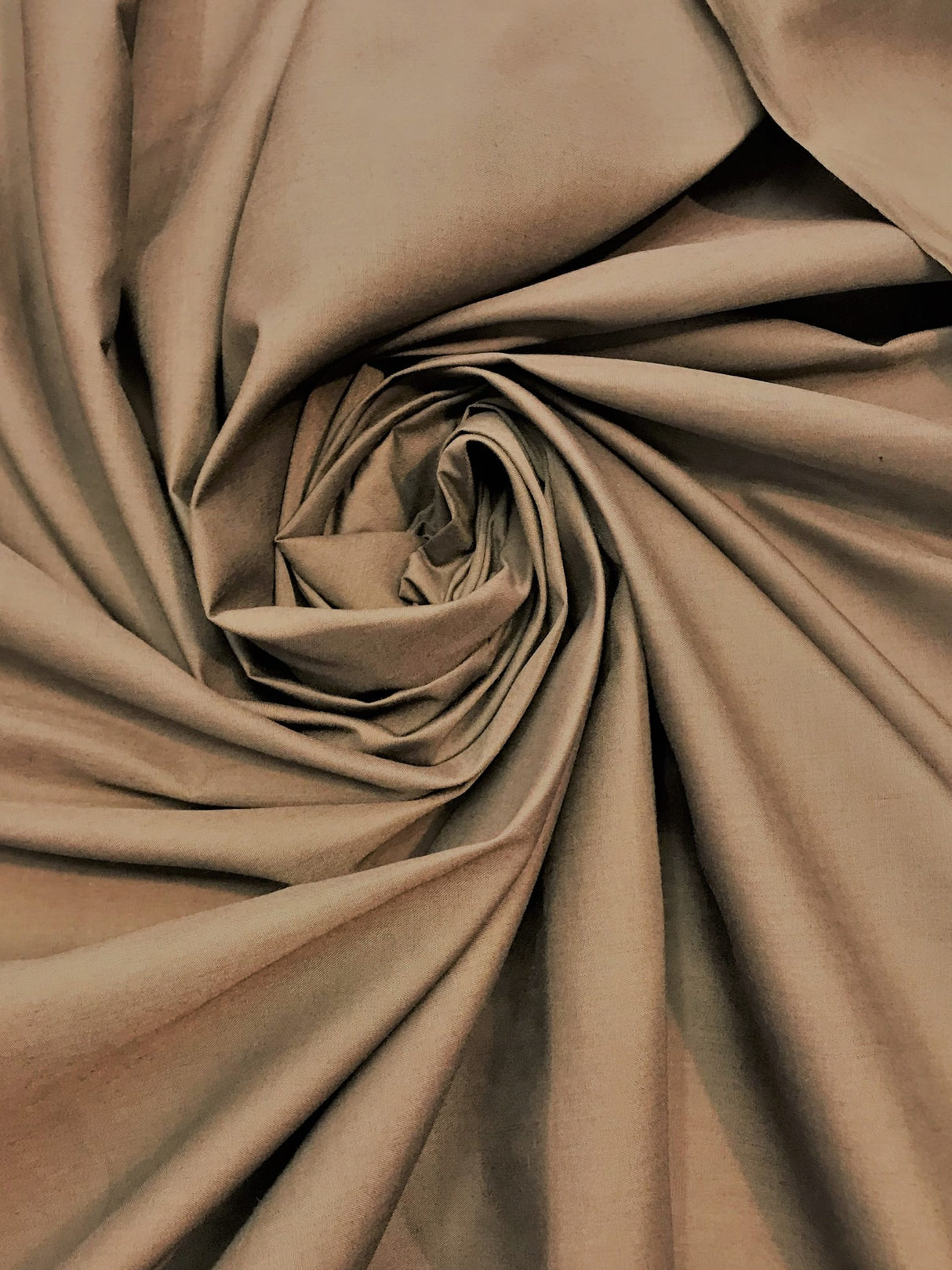 Brown Poly Cotton Fabric - Brown, 59/60" Width (1 Yard)