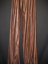 Low Stretch Brown Polyester Fabric - Brown, 108"-120" Width (1 Yard)
