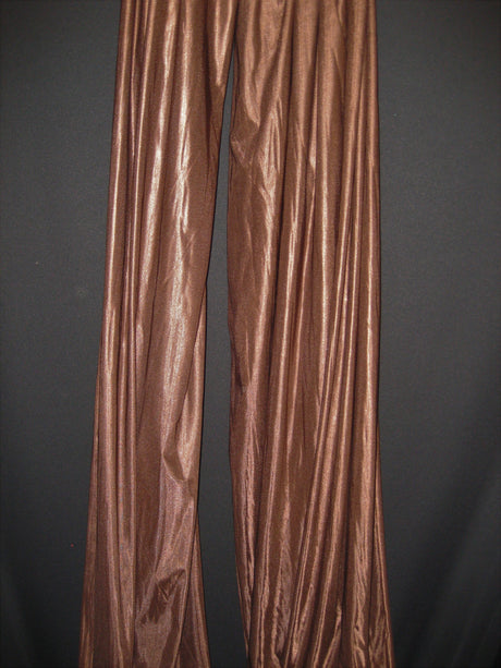 Low Stretch Brown Polyester Fabric - Brown, 108"-120" Width (1 Yard)