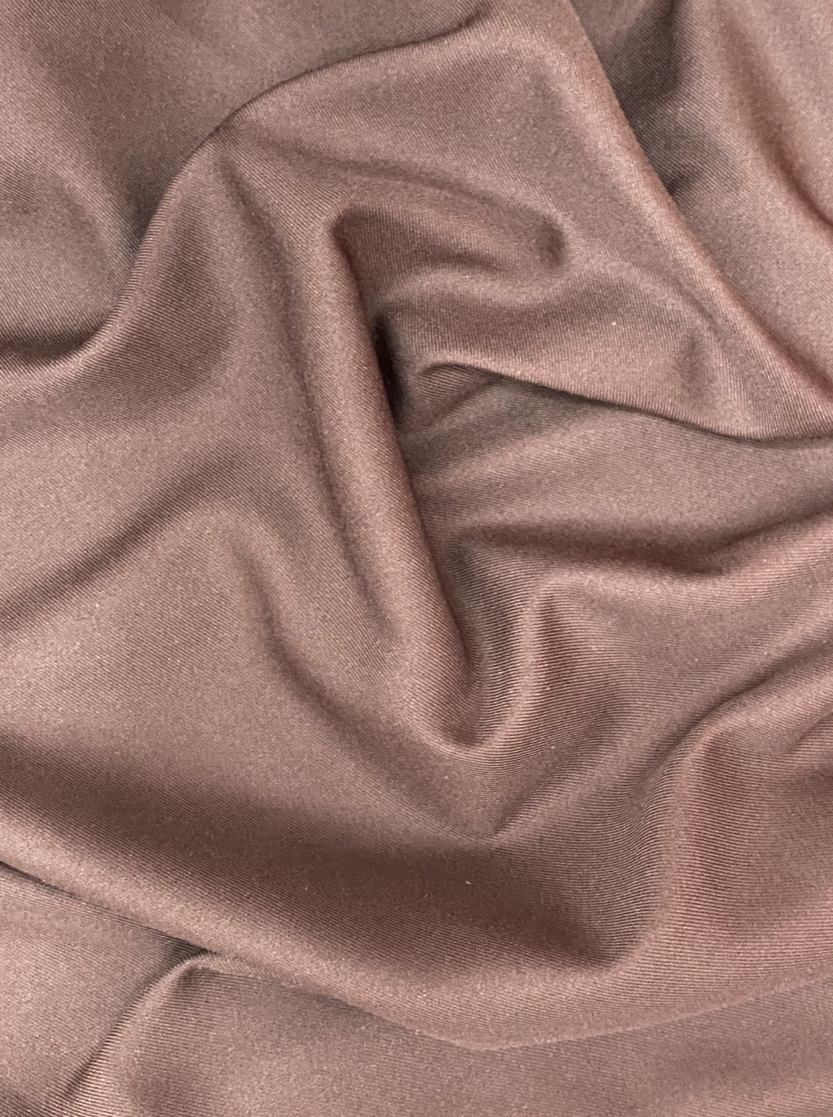 Gabardine Polyester Fabric - Brown, Textured, 59/60" Width (1 Yard)