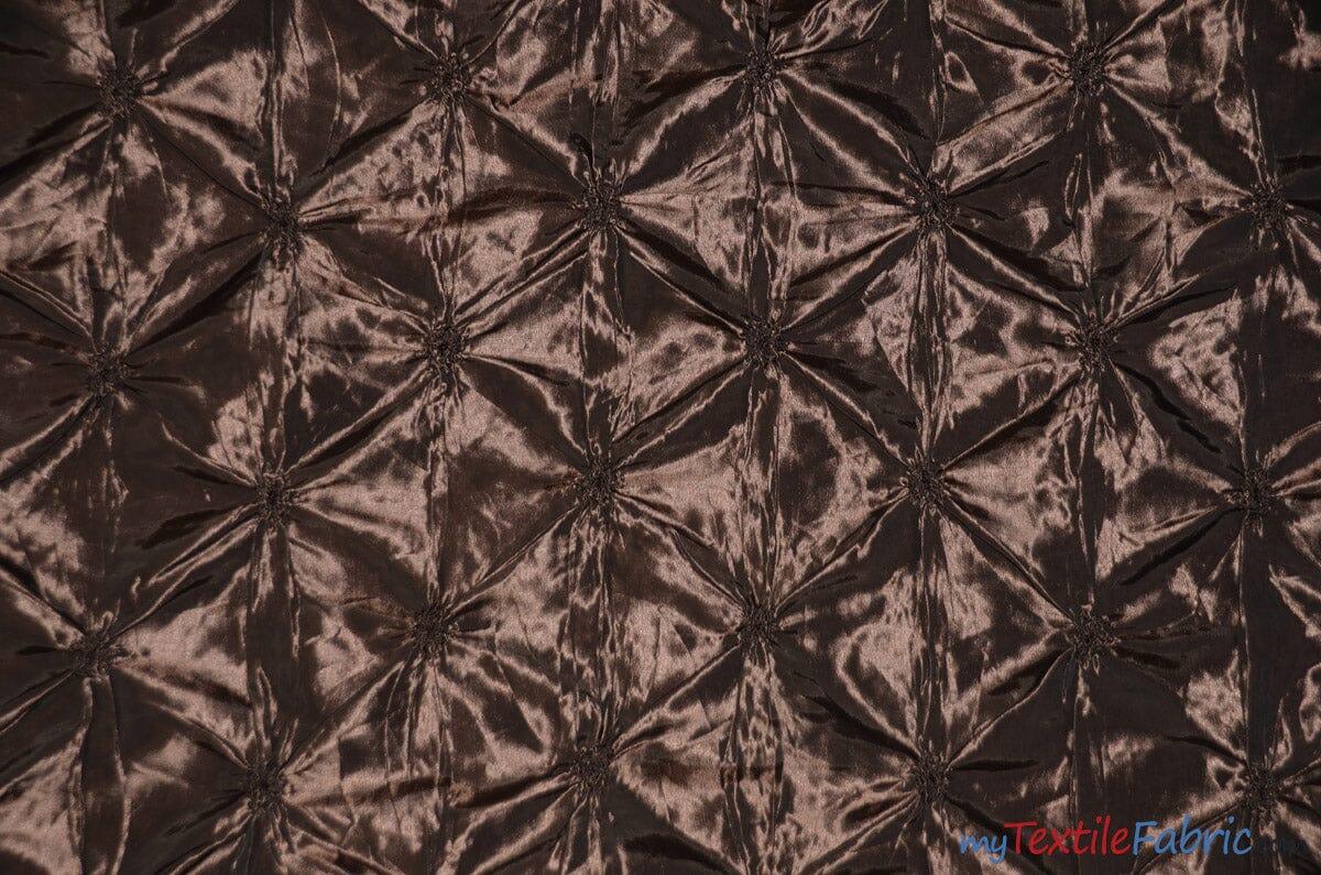 Pinwheel Button Taffeta Polyester Fabric - Pinwheel Button Texture, 48" Wide, Multiple Colors (1 Yard)