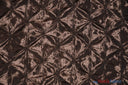 Pinwheel Button Taffeta Polyester Fabric - Pinwheel Button Texture, 48" Wide, Multiple Colors (1 Yard)