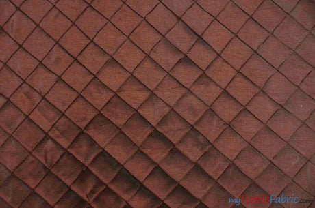 Pintuck 2X2 Taffeta Fabric - Diamond Pattern, 54" Width, Multiple Colors (1 Yard)