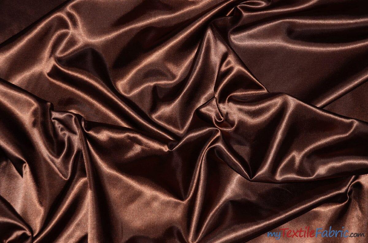 Silky Soft Medium Satin Polyester Fabric - Solid, 58/60" Width (70 Yard Bolt)