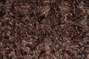 Rosette Satin Polyester Fabric - 3D Satin Floral Embroidery, 52/54" Width (Yards, Bolts, Sample Swatch)