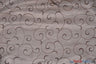 Swirl Organza Polyester Fabric - Embroidered Swirl Sheer, 52/54" Width, Multiple Colors (1 Yard)