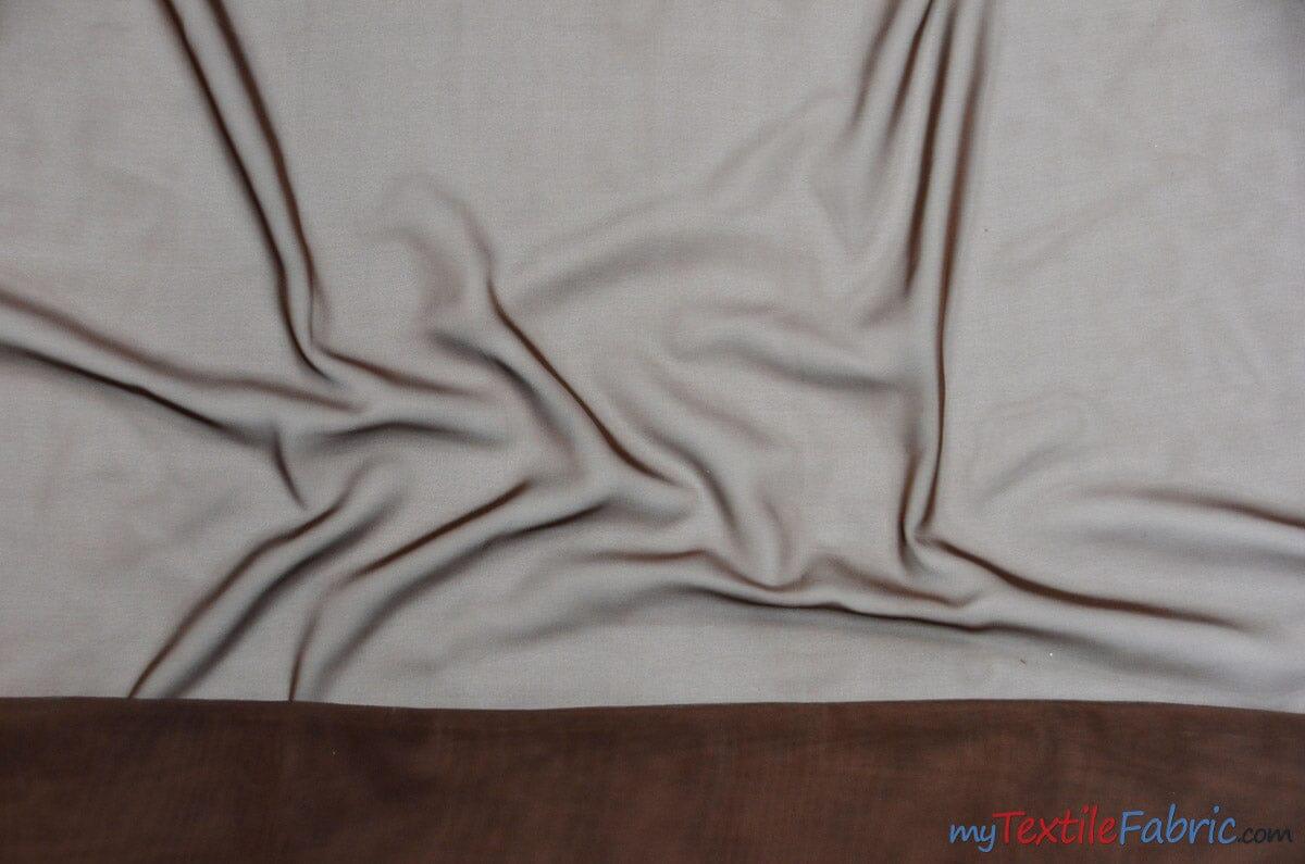 Polyester Chiffon Fabric - Super Soft, Flowy, Sheer, 58/60" Width, 100% Polyester (By The Continuous Yards & Bolts)