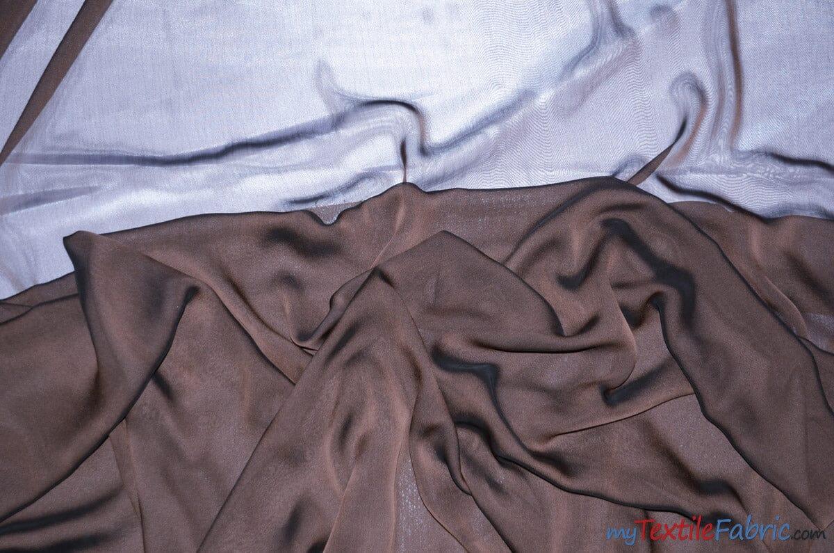 Two Tone Chiffon Polyester Fabric - Iridescent Sheer, 58/60" Width, Multiple Colors (Yards, Bolts, Sample Swatch)