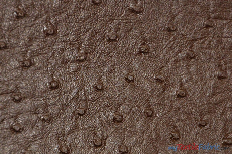 Ostrich Vinyl Faux Leather Vinyl Fabric - Ostrich Texture, 54" Width (1 Yard)