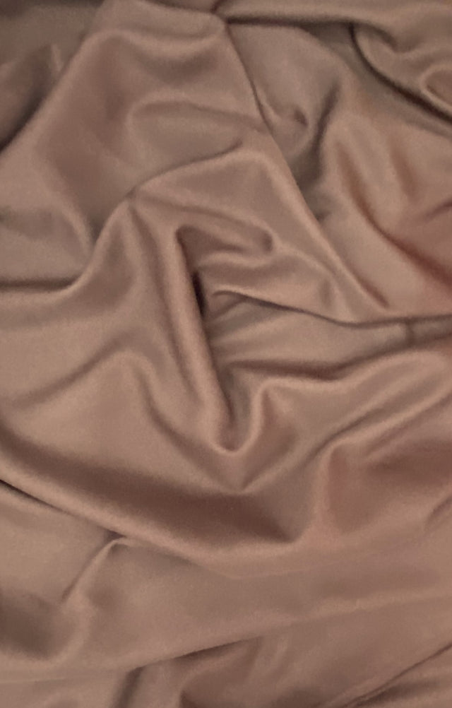 Gabardine Polyester Fabric - Brown, Textured, 59/60" Width (1 Yard)