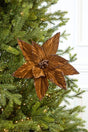 19" x 12" Brown Poinsettia Stem