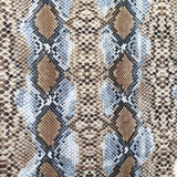 Swim Knit Nylon Spandex Brown Grey Vertical Python
