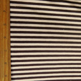 Cotton Lycra Brown and Pink 3/16" Stripe Knit Fabric