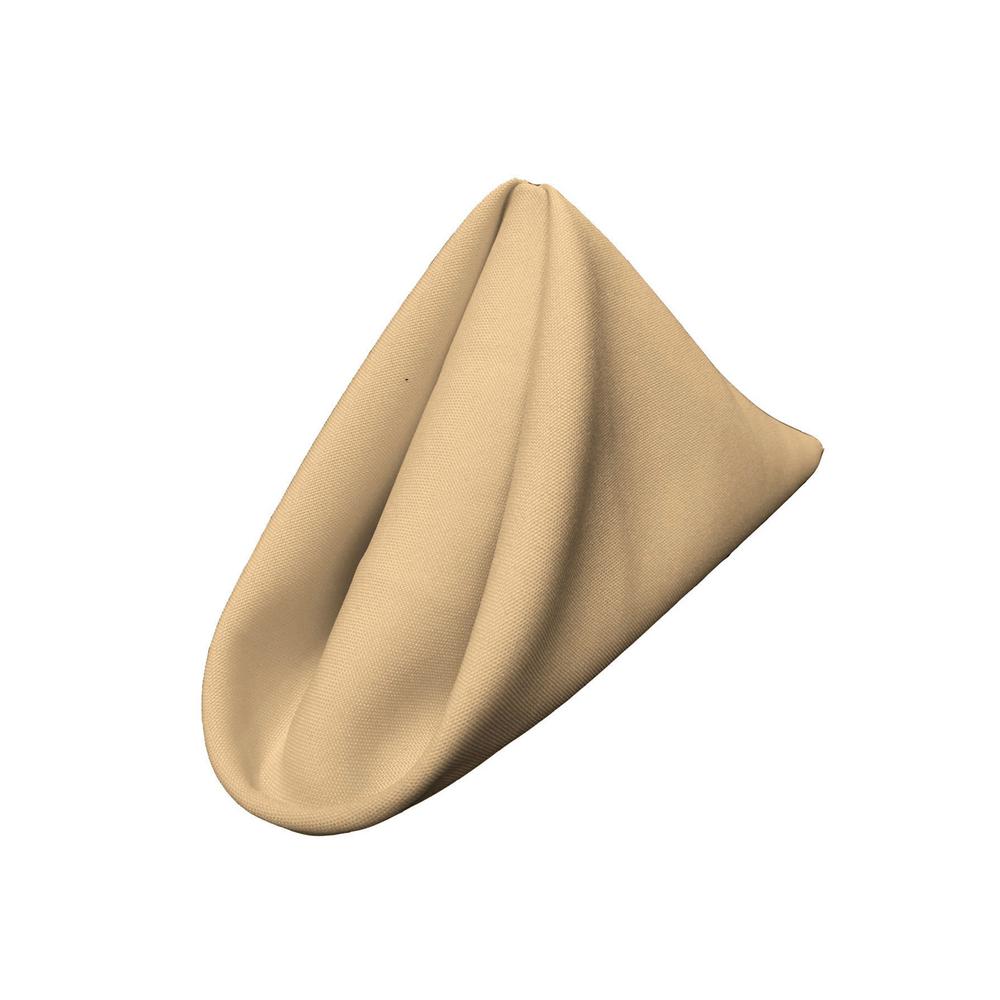 (12 / Pack) Khaki 18″ Polyester Napkin