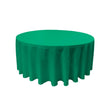 Jade 100% Polyester Round Tablecloth 108″