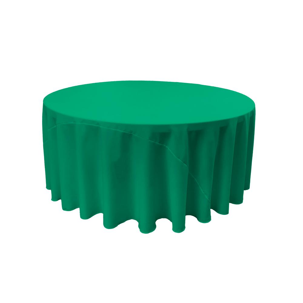 Jade 100% Polyester Round Tablecloth 132″