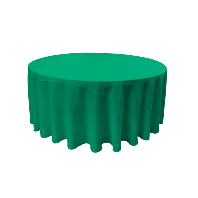 Jade 100% Polyester Round Tablecloth 132″