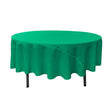 90″ Jade Polyester Round Tablecloth