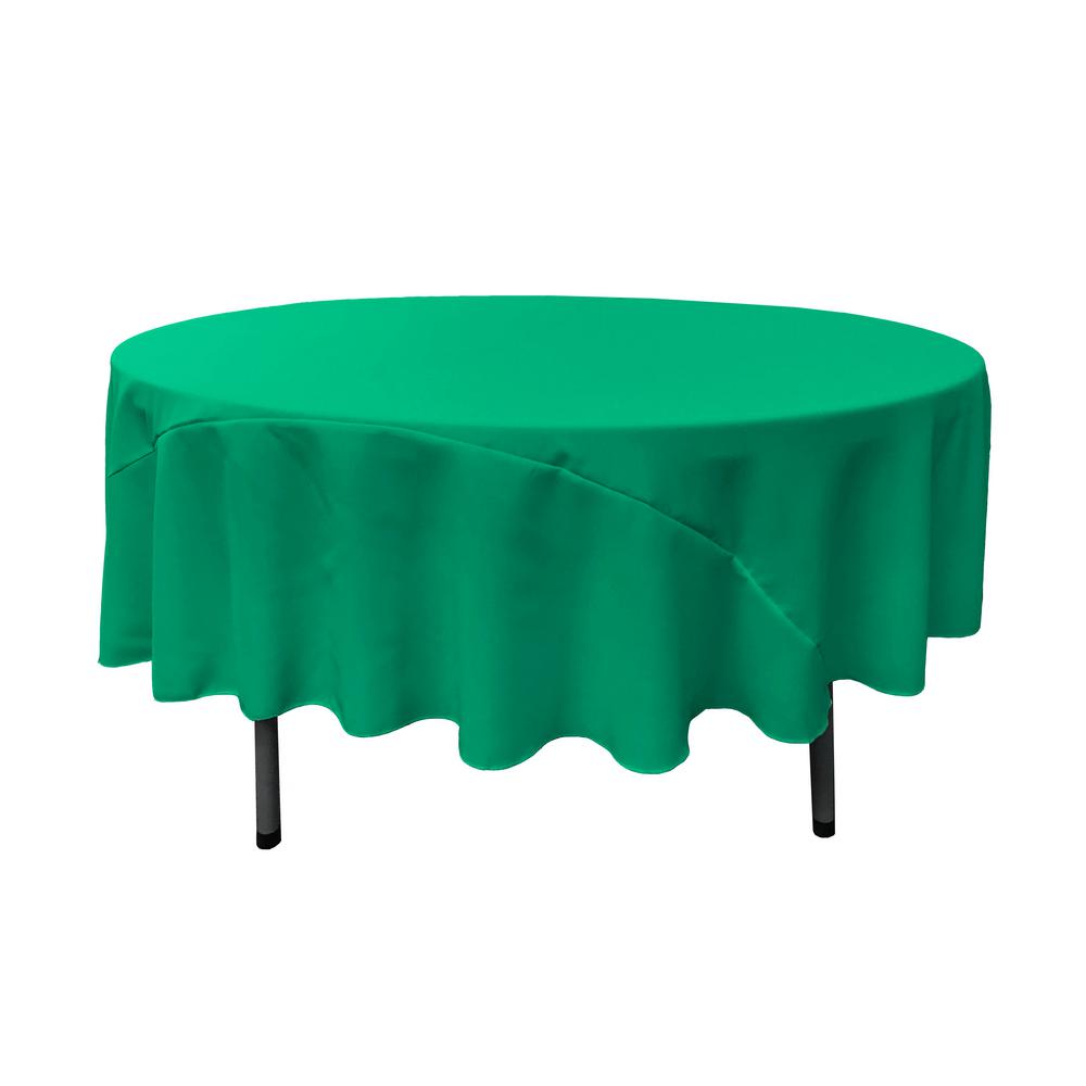 90″ Jade Polyester Round Tablecloth