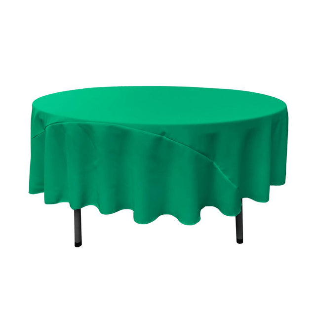 90″ Jade Polyester Round Tablecloth