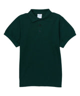 Boys Uniform Polo Shirt Cotton Polyester Fabric - Sky Blue, Pique, Ribbed Collar And Sleeve, Sizes 5-18