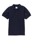 Boys Uniform Polo Shirt Cotton Polyester Fabric - Gold, Pique, Ribbed Collar And Sleeve, Sizes 5-18 (1 Piece)