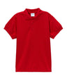 Boys Uniform Polo Shirt - Cotton Polyester Fabric - Navy, Pique, Ribbed Collar And Sleeve, Sizes 5-18