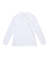 Boys Long Sleeve Uniform Shirt Cotton Fabric - White, Navy, Skyblue, Long Sleeve, School Uniform, Sizes 6-18 (1 Piece)
