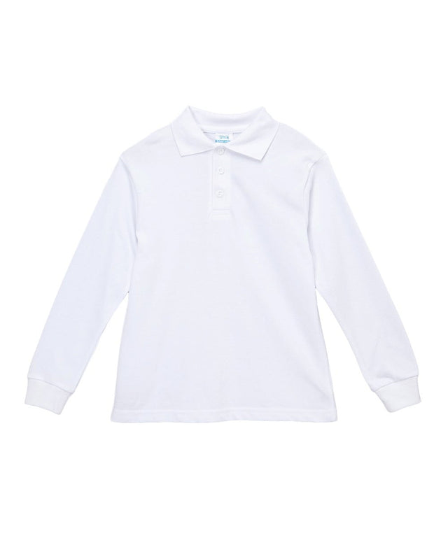 Boys Long Sleeve Uniform Shirt Cotton Fabric - White, Navy, Skyblue, Long Sleeve, School Uniform, Sizes 6-18 (1 Piece)