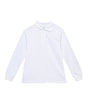 Boys Long Sleeve Uniform Shirt Cotton Fabric - White, Navy, Skyblue, Long Sleeve, School Uniform, Sizes 6-18 (1 Piece)