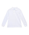 Boys Long Sleeve Uniform Shirt Cotton Fabric - White, Navy, Skyblue, Long Sleeve, School Uniform, Sizes 6-18 (1 Piece)