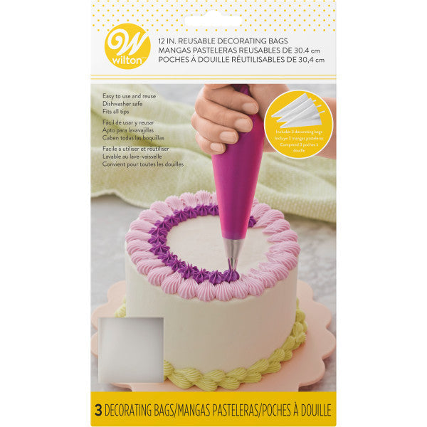 Wilton Reusable Piping Bags – 12 Inch, 3 Count