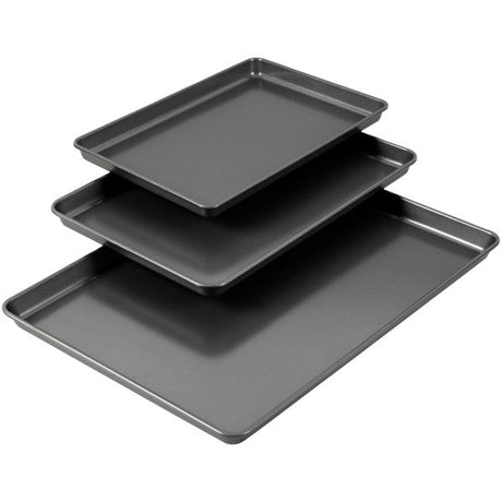 Wilton Perfect Results Premium Non-Stick Bakeware Mega Cookie Baking Set, 3-Piece