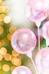 15" Pink Iridescent Ball Pick