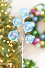 15" Blue Iridescent Ball Pick