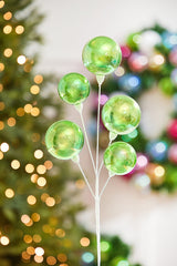 15" Green Iridescent Ball Pick