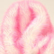 Bubble Gum Faux Fur Candy Shaggy Fabric Long Pile,