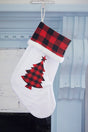 White Stocking with Buffalo Check Tree