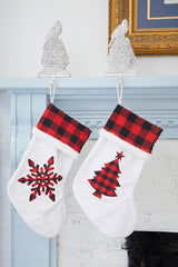 White Stocking with Buffalo Check Tree