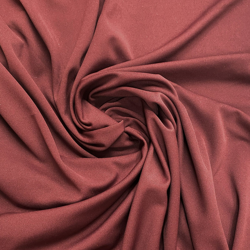 Burgundy Scuba Polyester Fabric - Burgundy, 59"-60" Width
