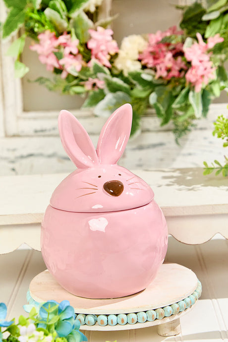 8" Ceramic Bunny Cookie Jar
