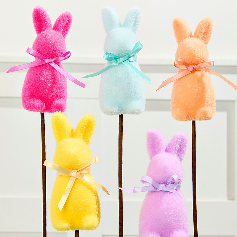 23" Colorful Bunny Spray – Whimsical Easter Spring Decor