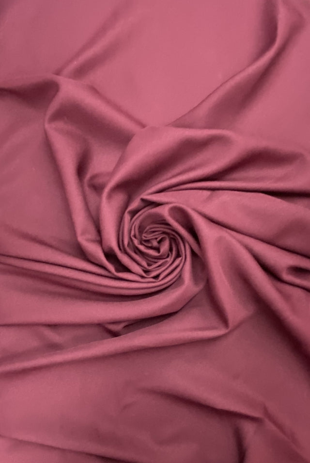 Gabardine Polyester Fabric - Burgundy, 59/60" Width (1 Yard)