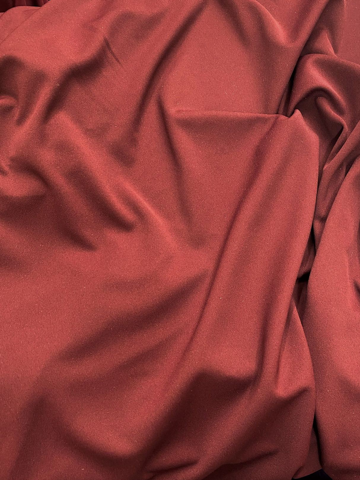 Burgundy Scuba Polyester Fabric - Burgundy, 59"-60" Width